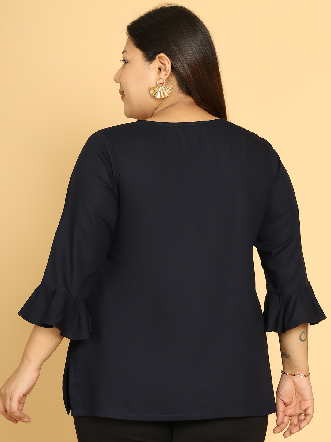 Sunny Bloom Navy Top