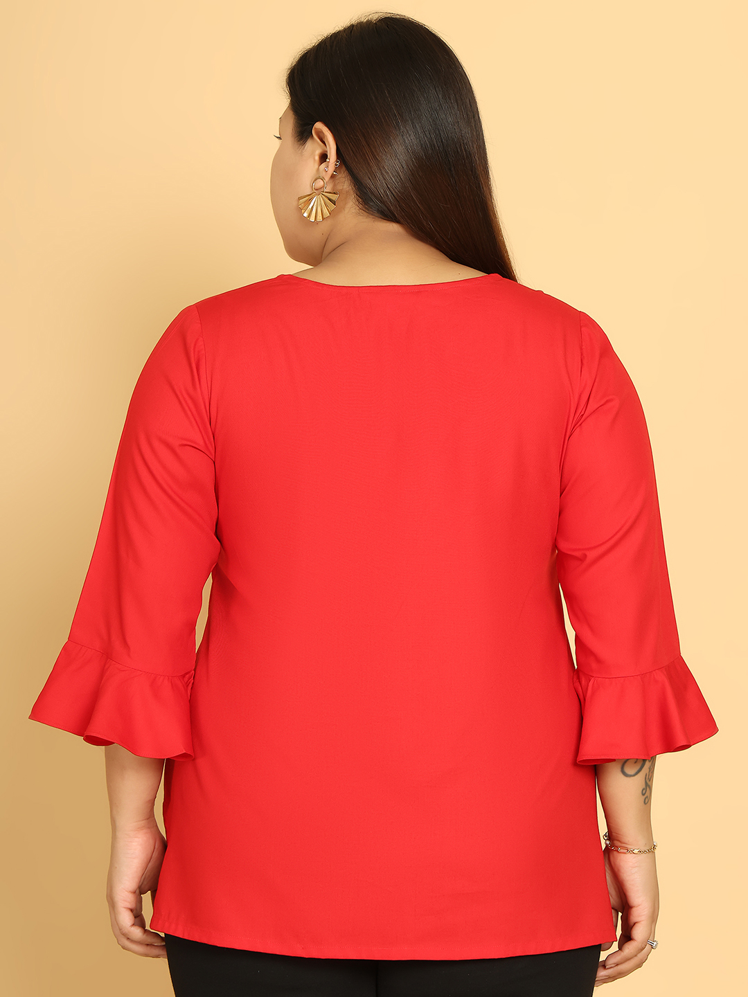 Sunny Bloom Red Top
