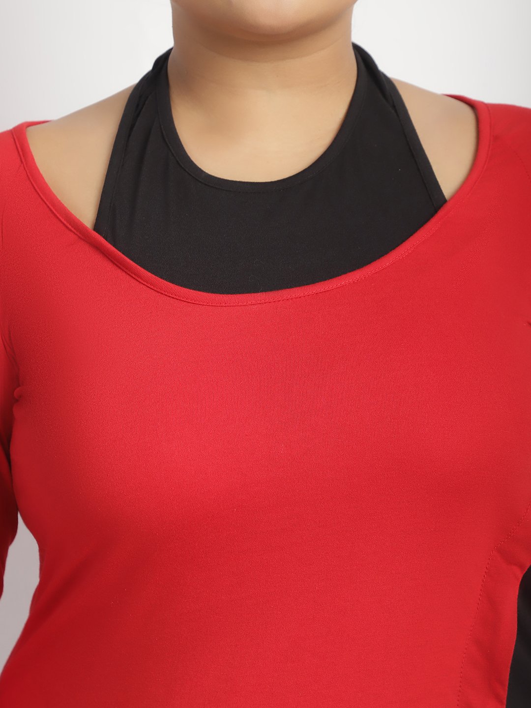 Crush It Top : Red and Black Color