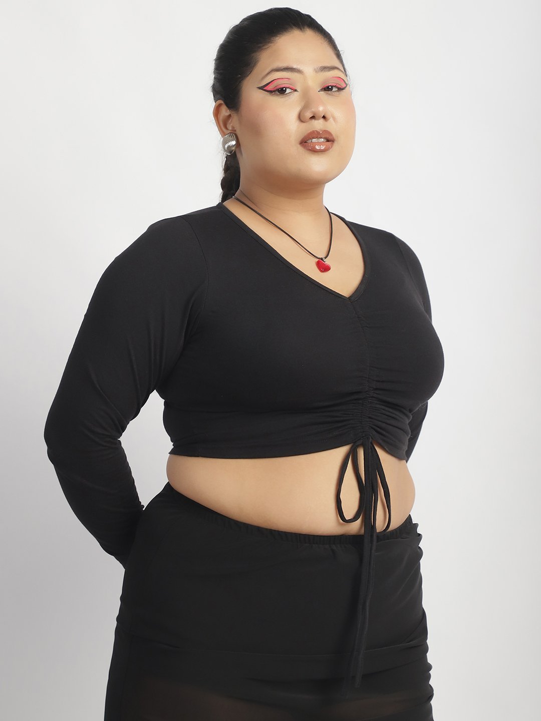 Popstar Crop Top : Black Color