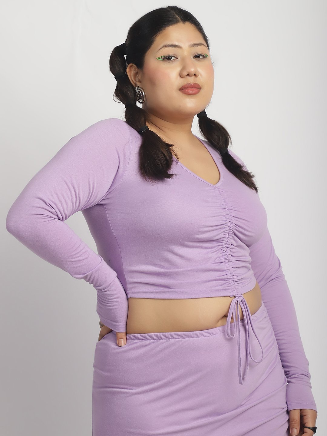 Popstar Crop Top : Lilac Color