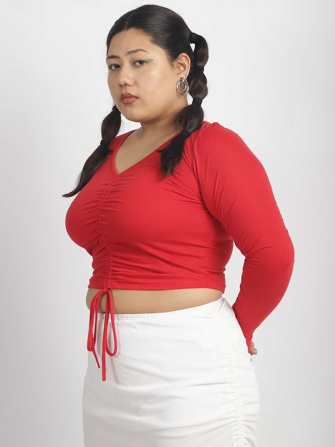 Popstar Crop Top : Red Color
