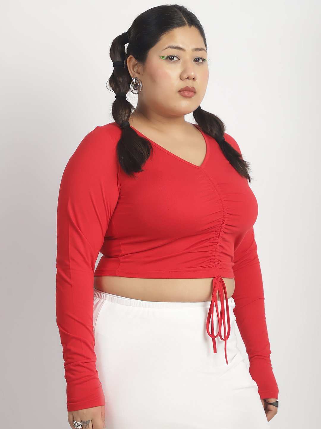 Popstar Crop Top : Red Color