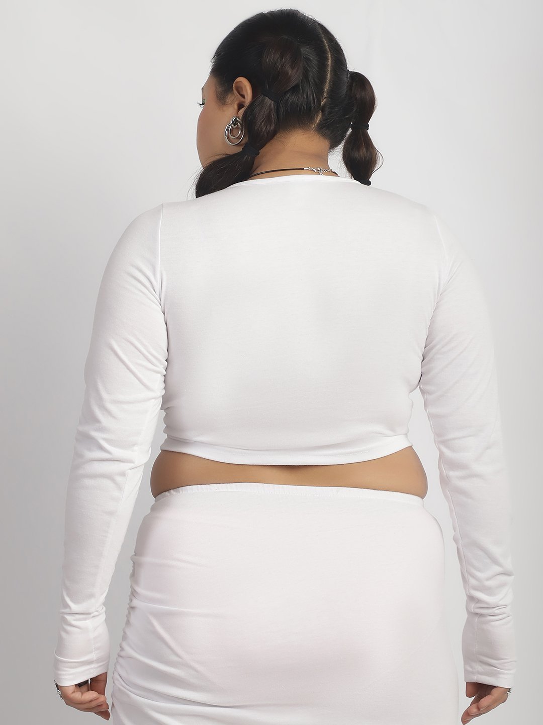 Popstar Crop Top : White Color