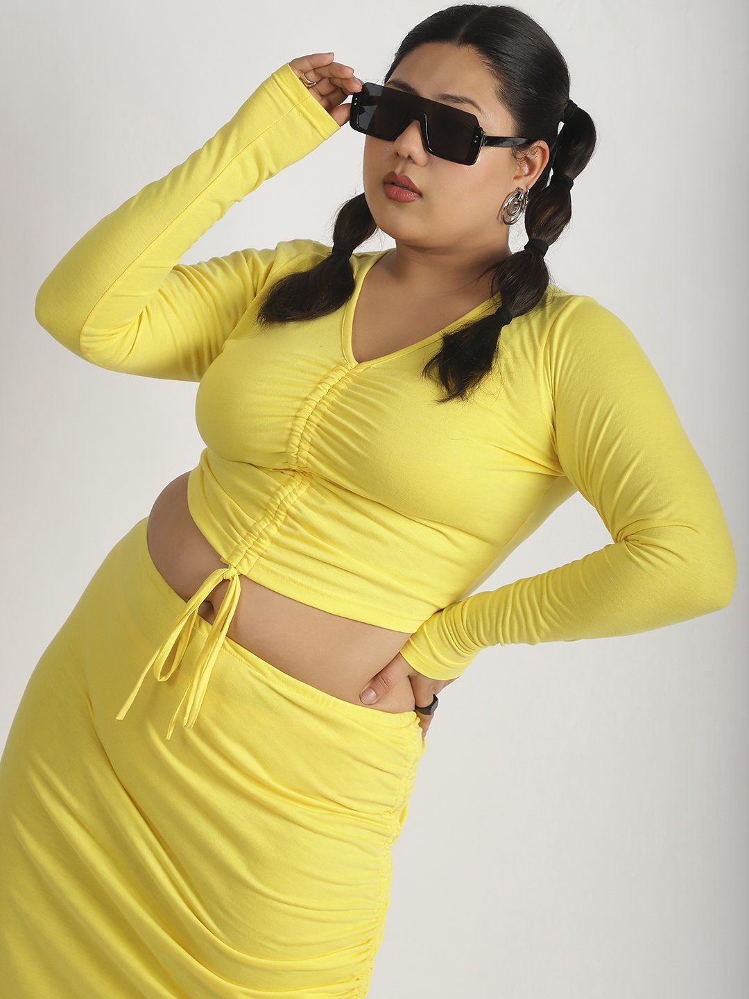 Popstar Crop Top : Yellow Color