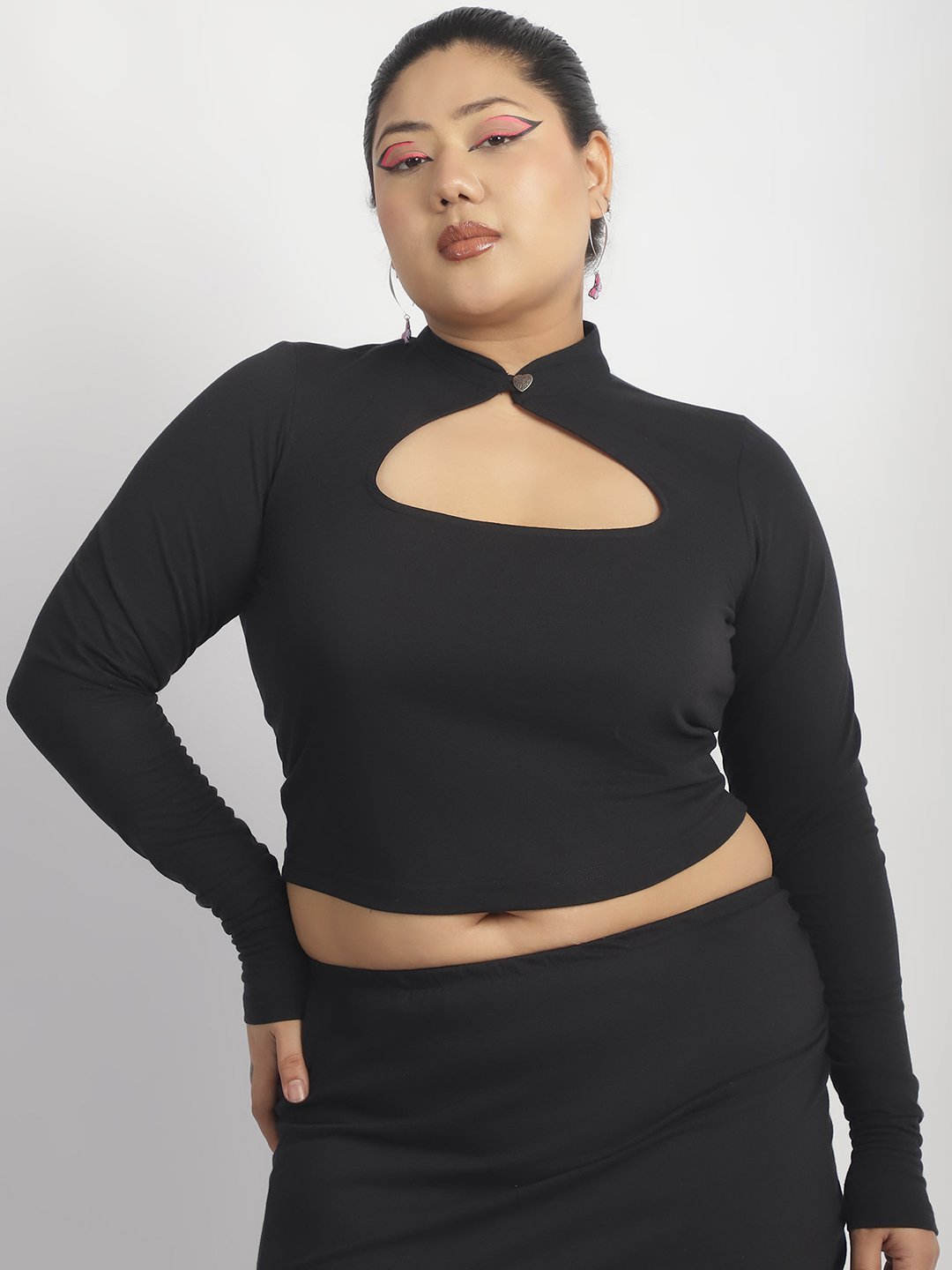 Cupcake Cutout Top : Black Color