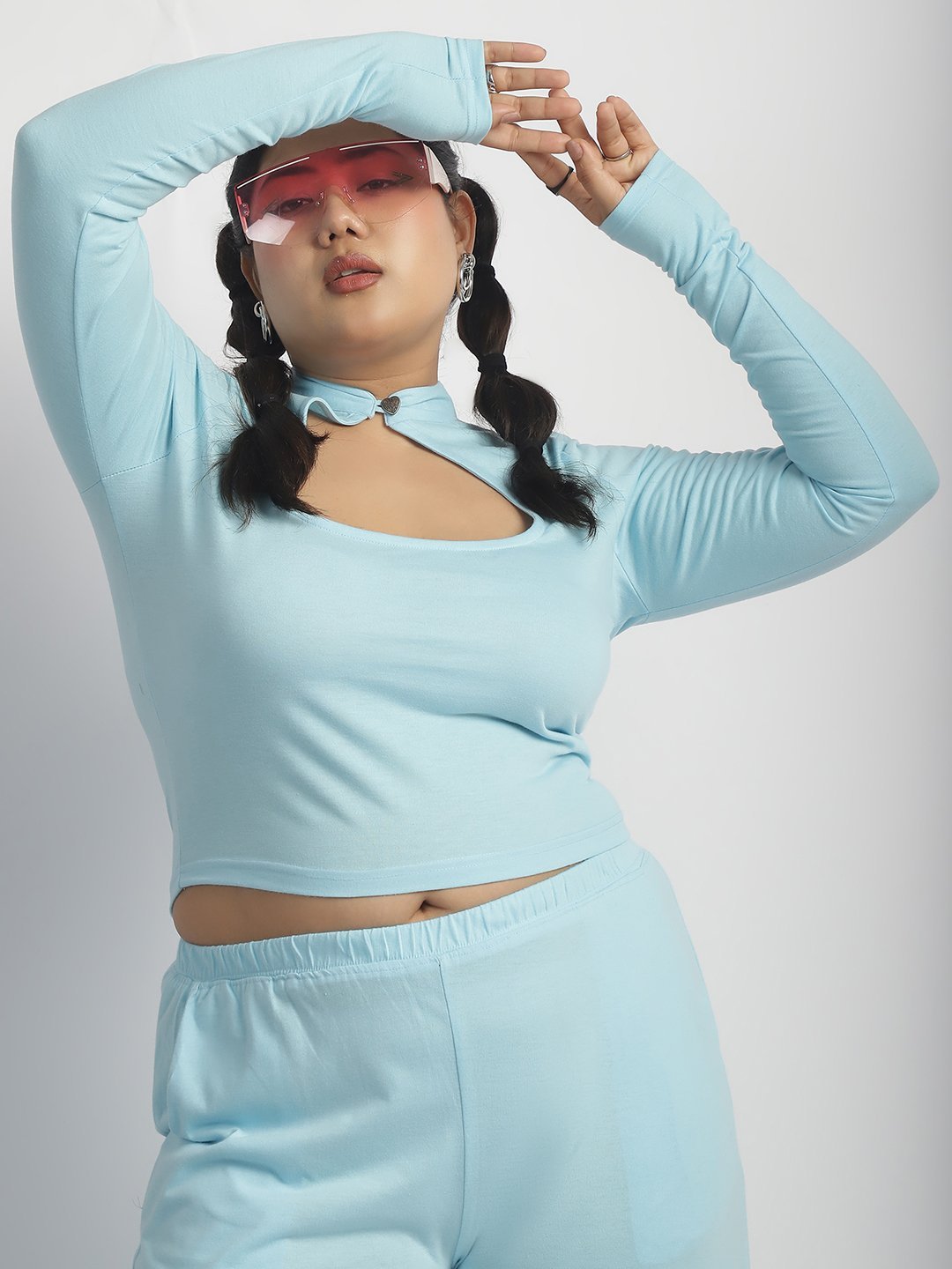 Cupcake Cutout Top : Skyblue Color