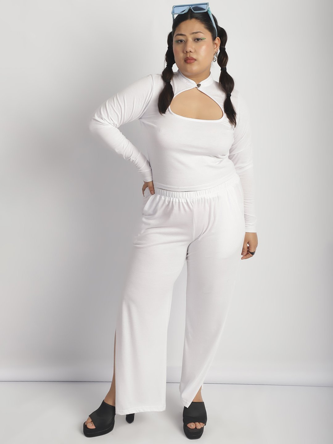 Cupcake Cutout Top : White Color
