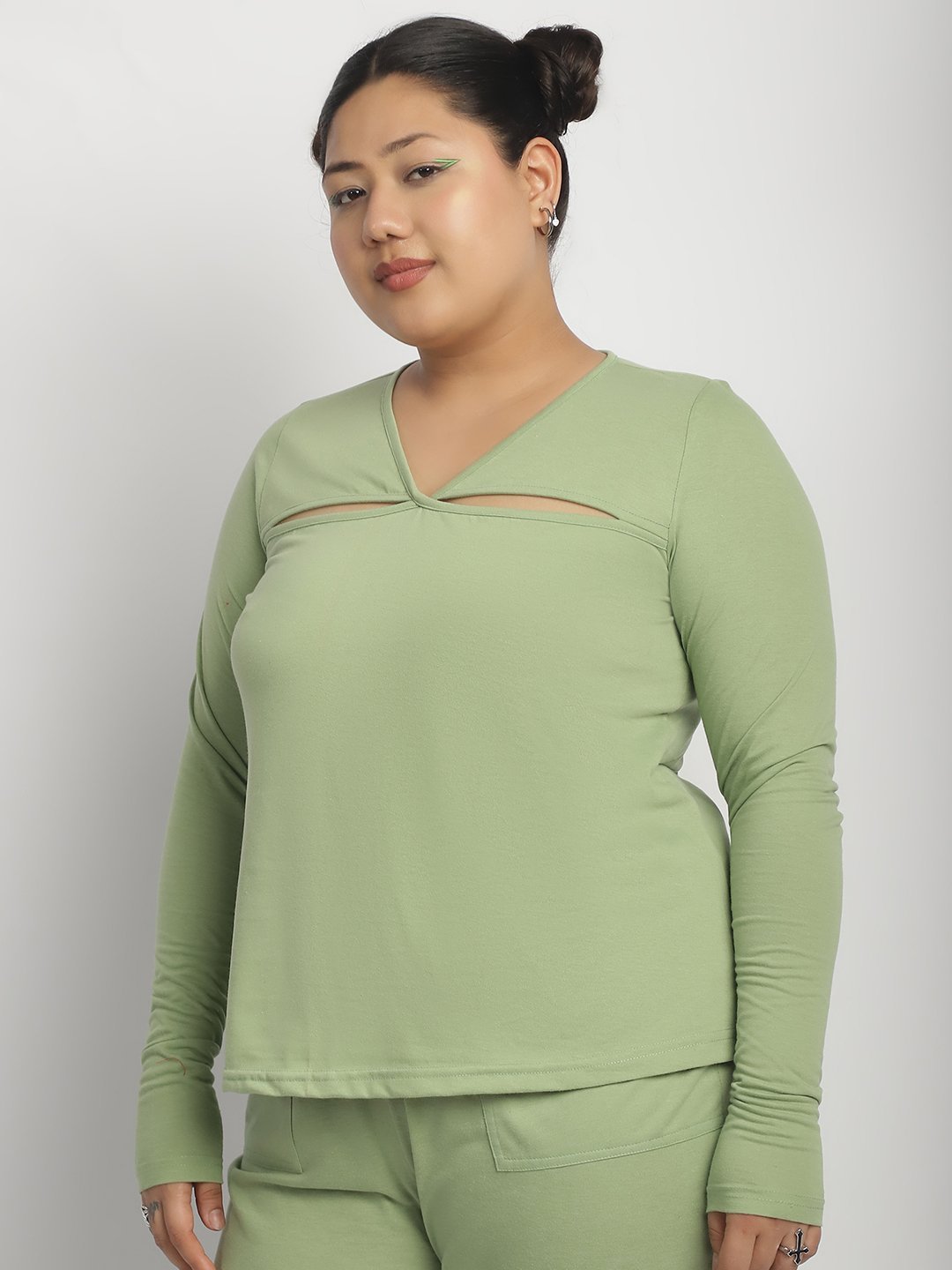 Sour Patch Top : Sage Green Color