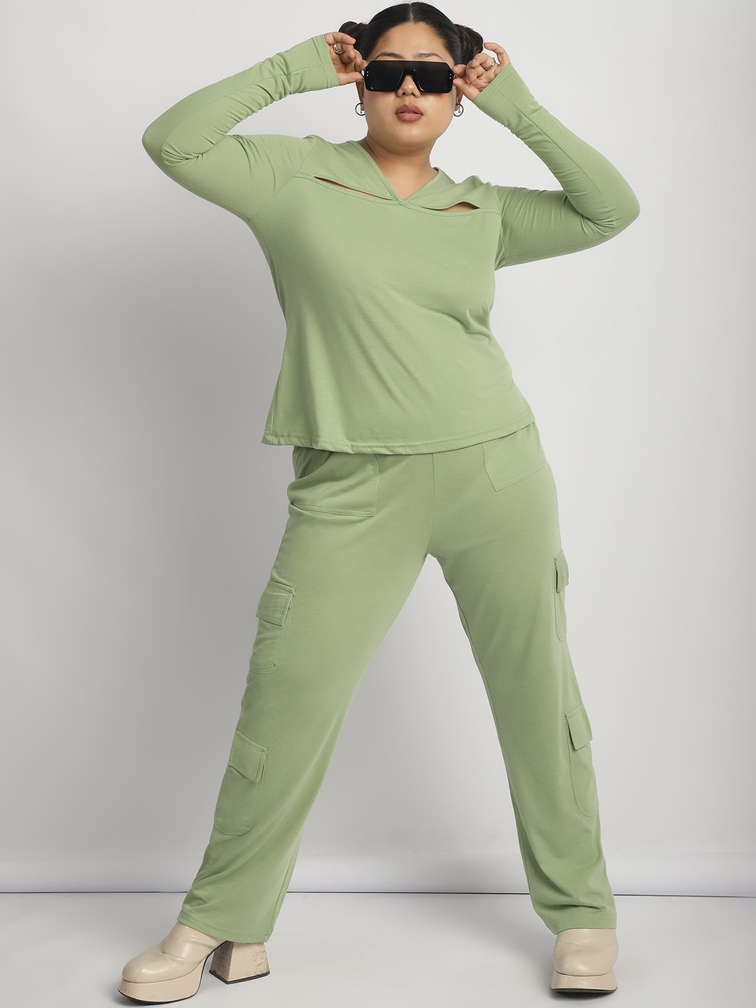 Sour Patch Top : Sage Green Color
