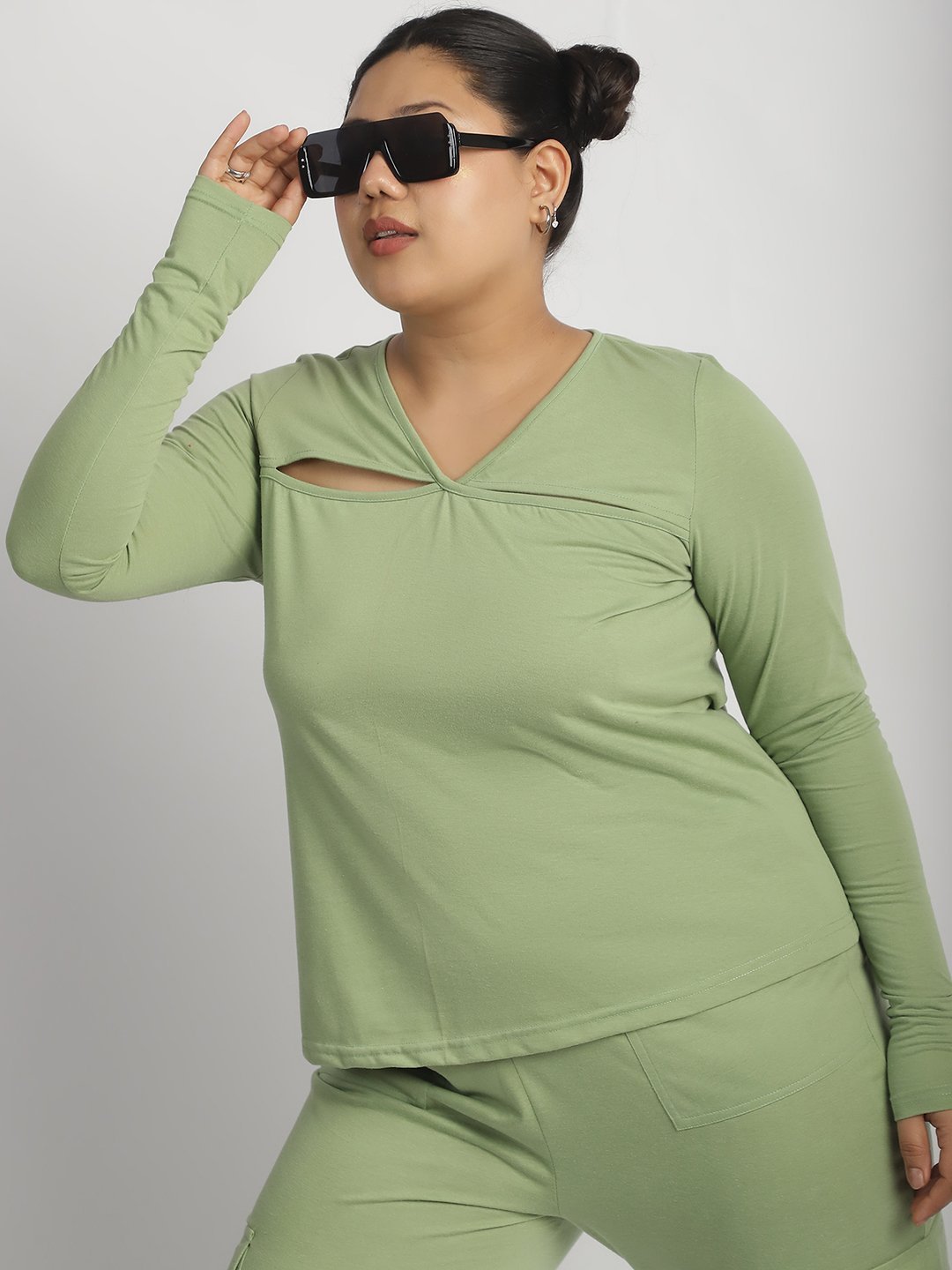 Sour Patch Top : Sage Green Color