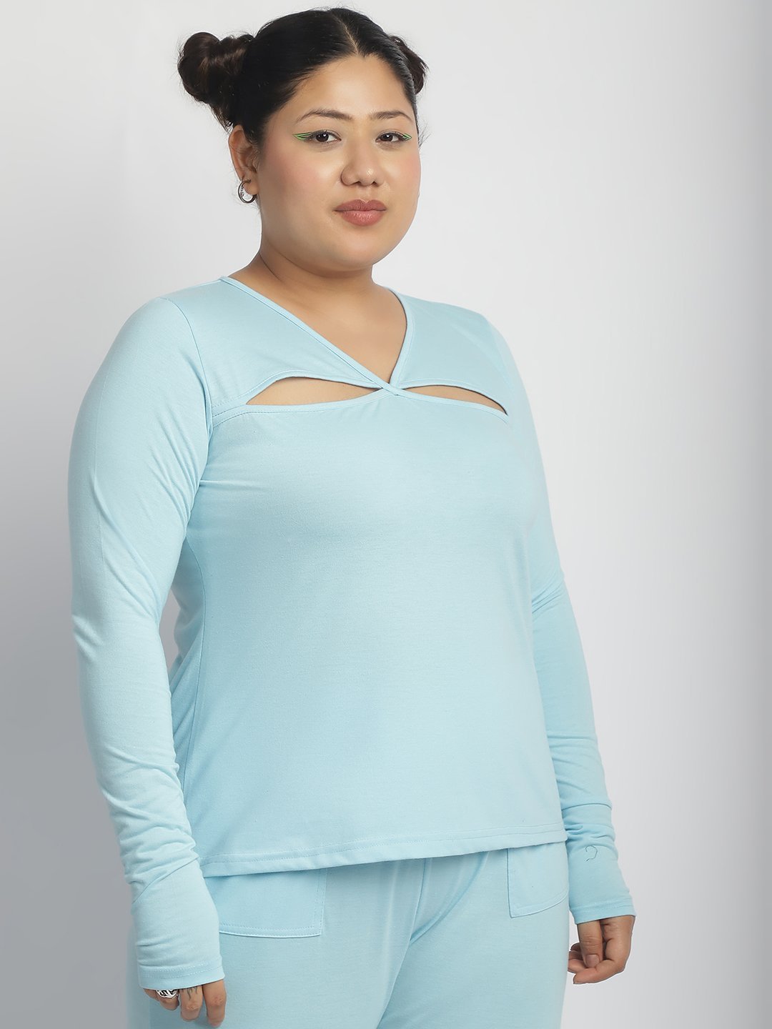 Sour Patch Top : Sky Blue Color