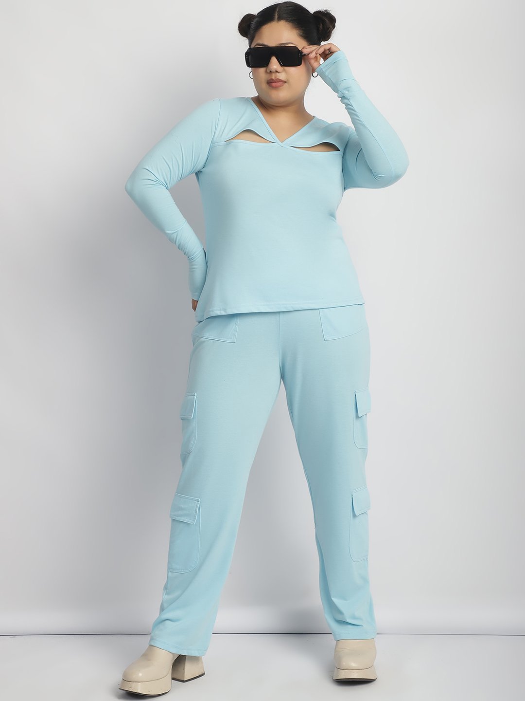 Sour Patch Top : Sky Blue Color