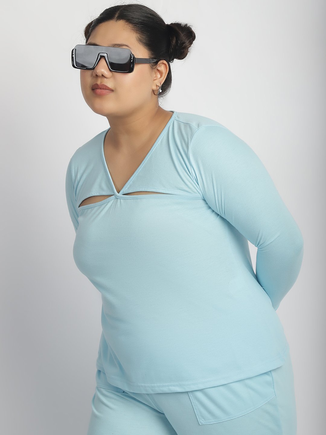 Sour Patch Top : Sky Blue Color