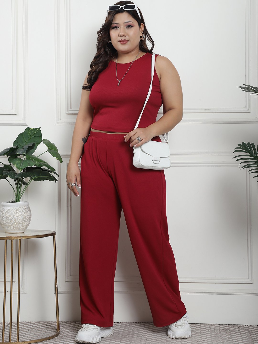 Essential Ease Top: Maroon Color