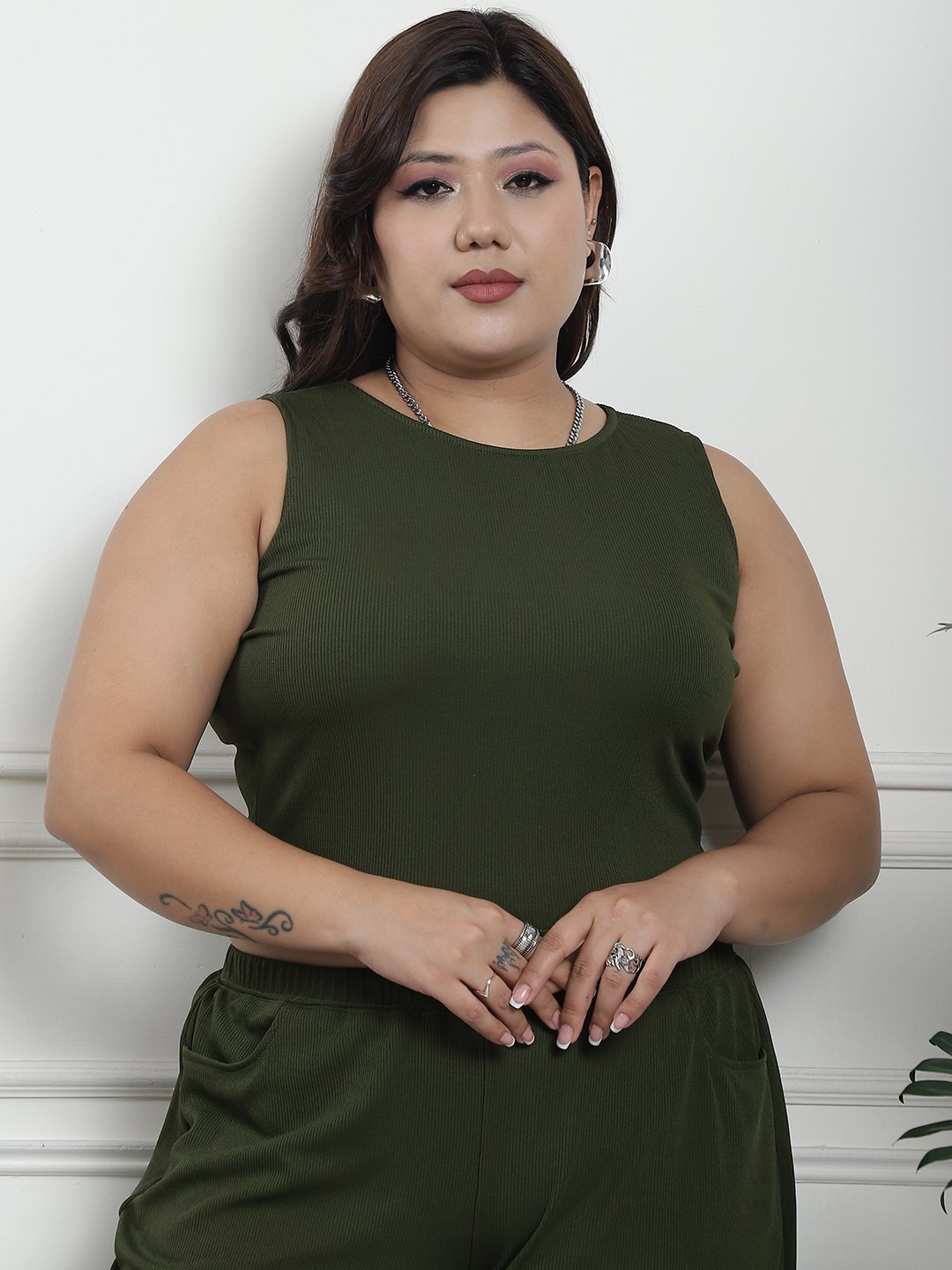 Essential Ease Top: Olive Color