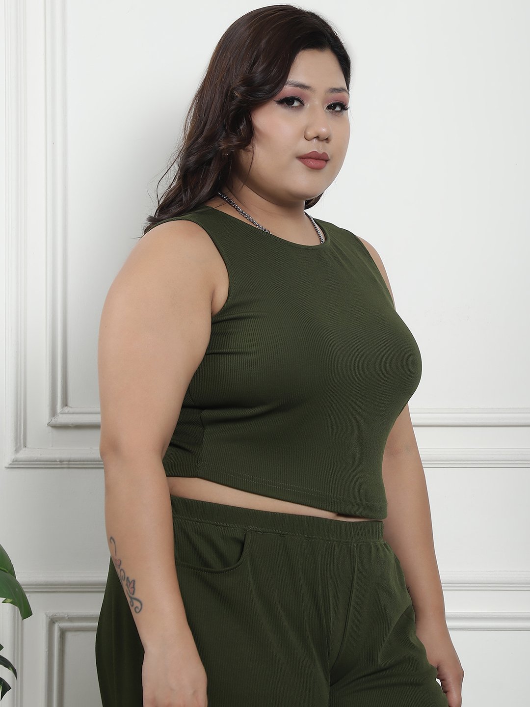 Essential Ease Top: Olive Color