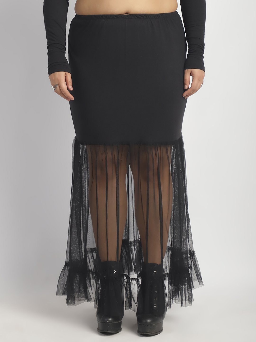 Candy Cloud Skirt : Black Color