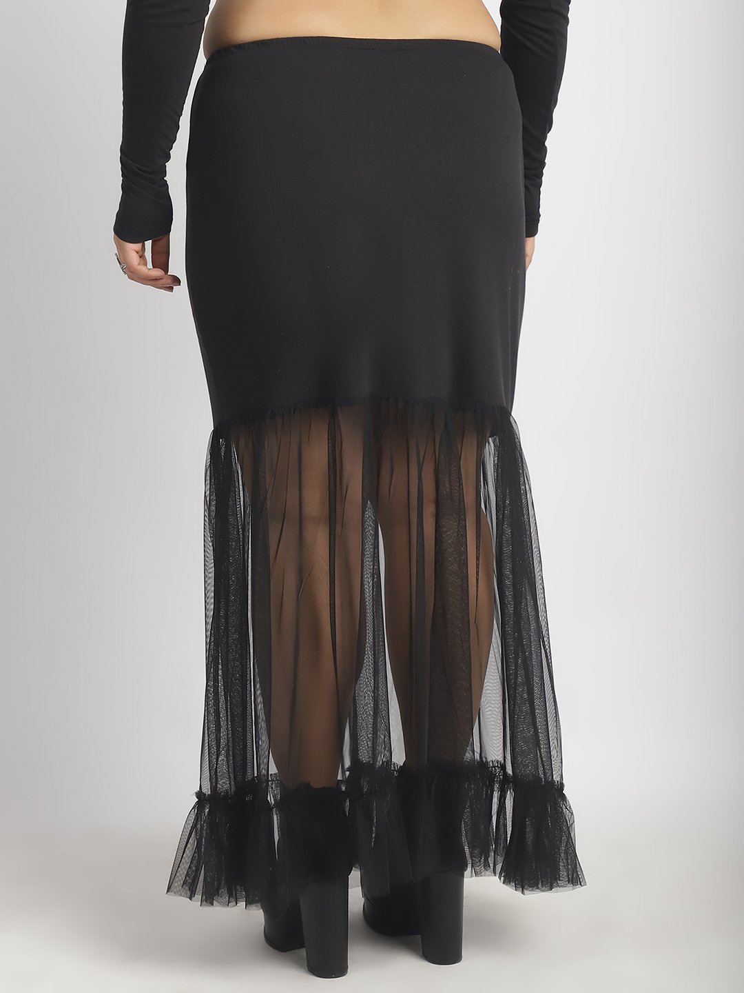 Candy Cloud Skirt : Black Color