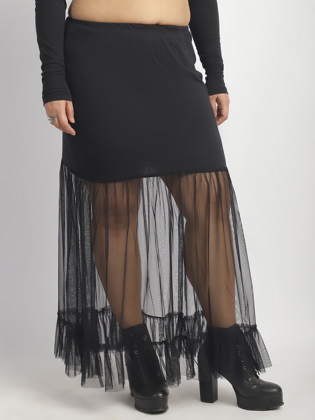 Candy Cloud Skirt : Black Color
