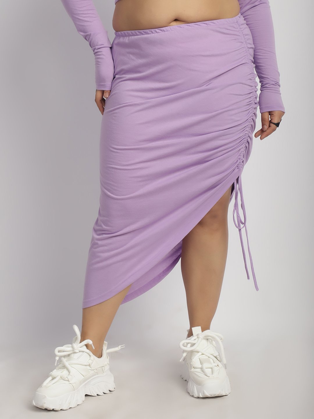 Confetti Crush Hight Waisted Skirt : Lilac Color