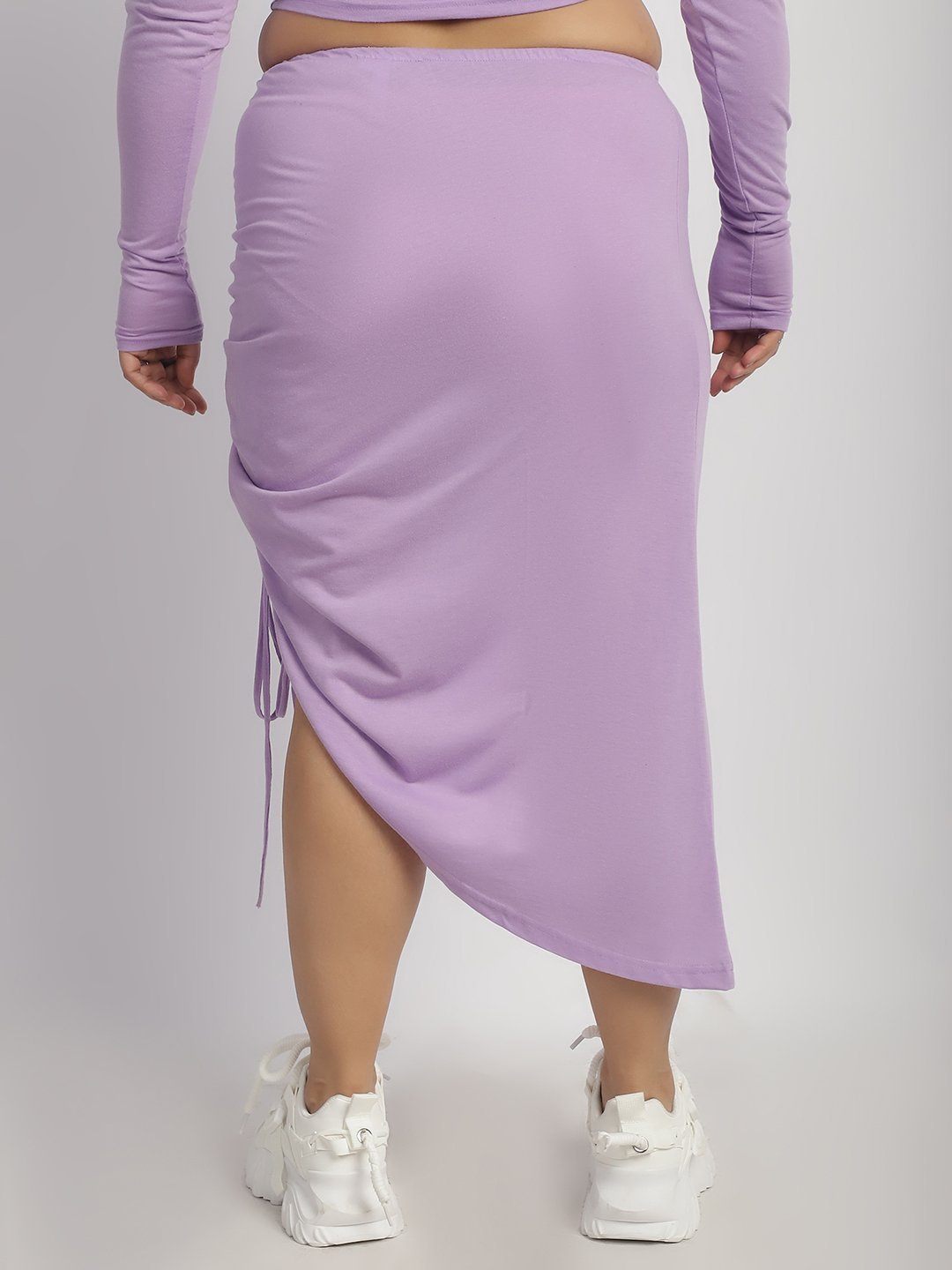 Confetti Crush Hight Waisted Skirt : Lilac Color