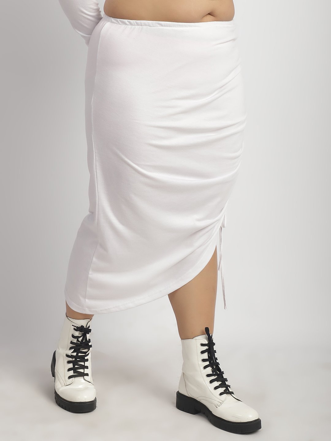 Confetti Crush Hight Waisted Skirt : White Color