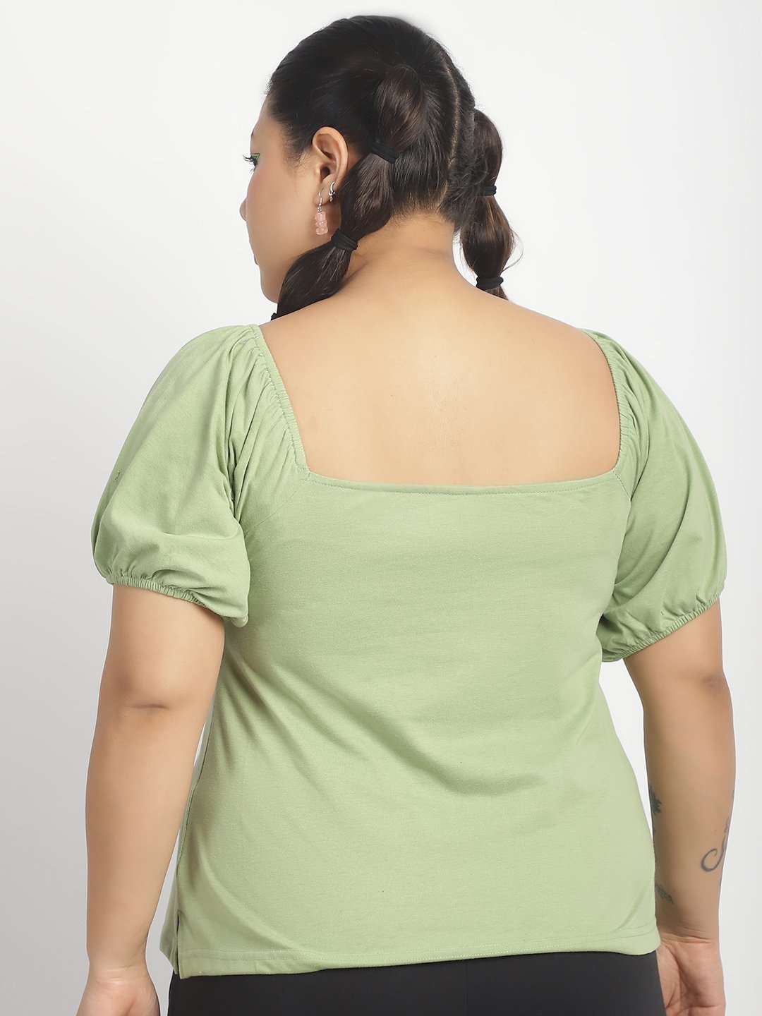 Bubblegum Top : Sage Green Color