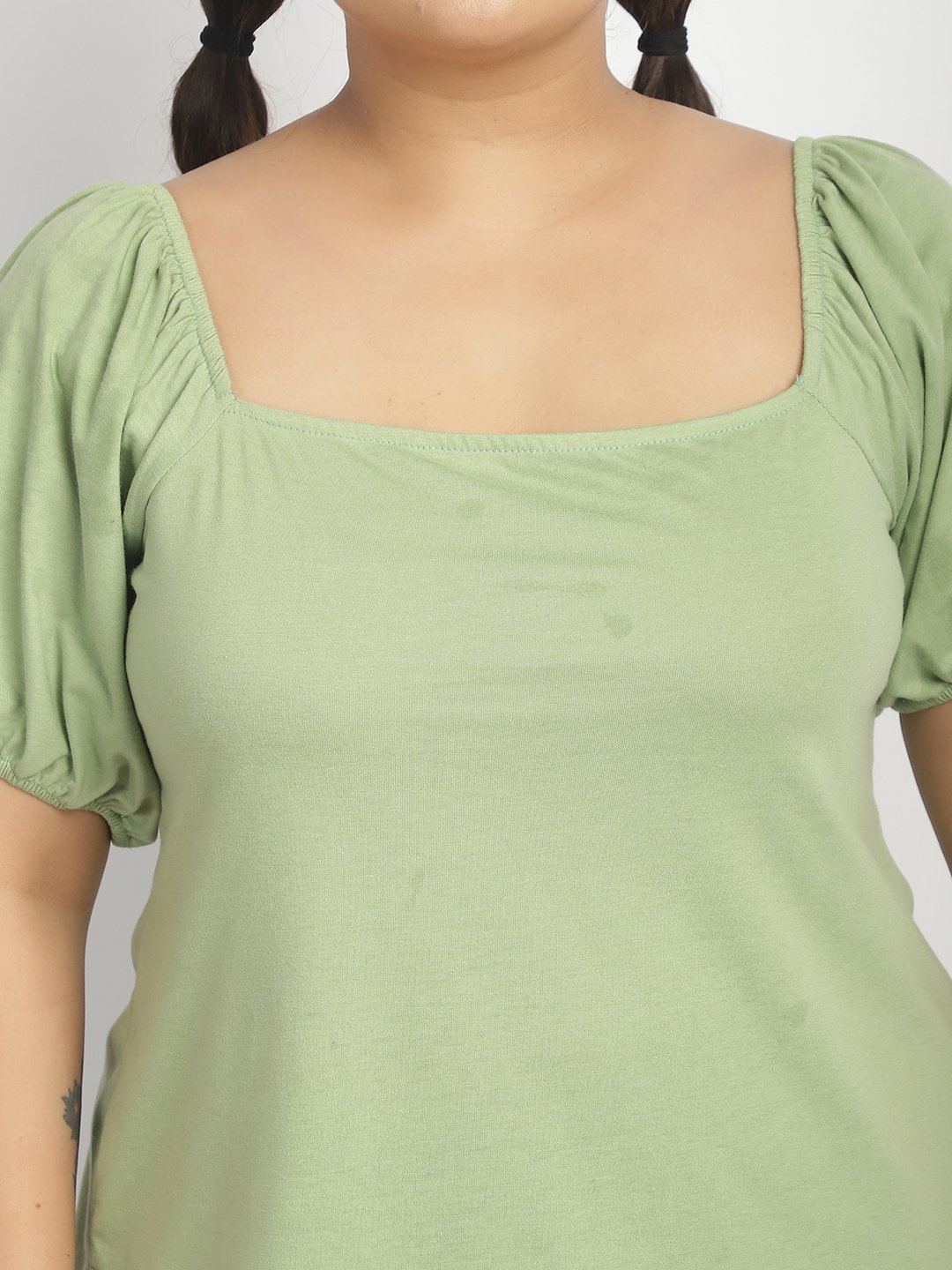Bubblegum Top : Sage Green Color