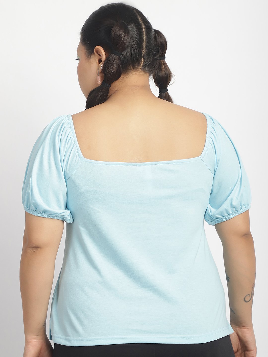 Bubblegum Top : Sky blue Color