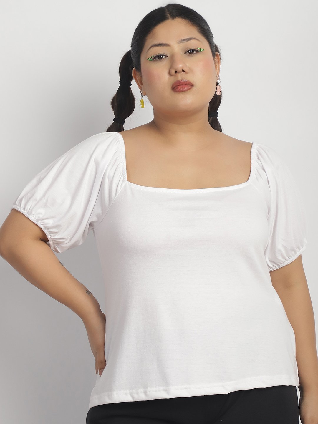 Bubblegum Top : White Color