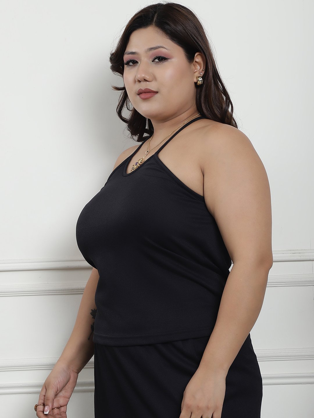 Nighttime Allure Top : Black Color