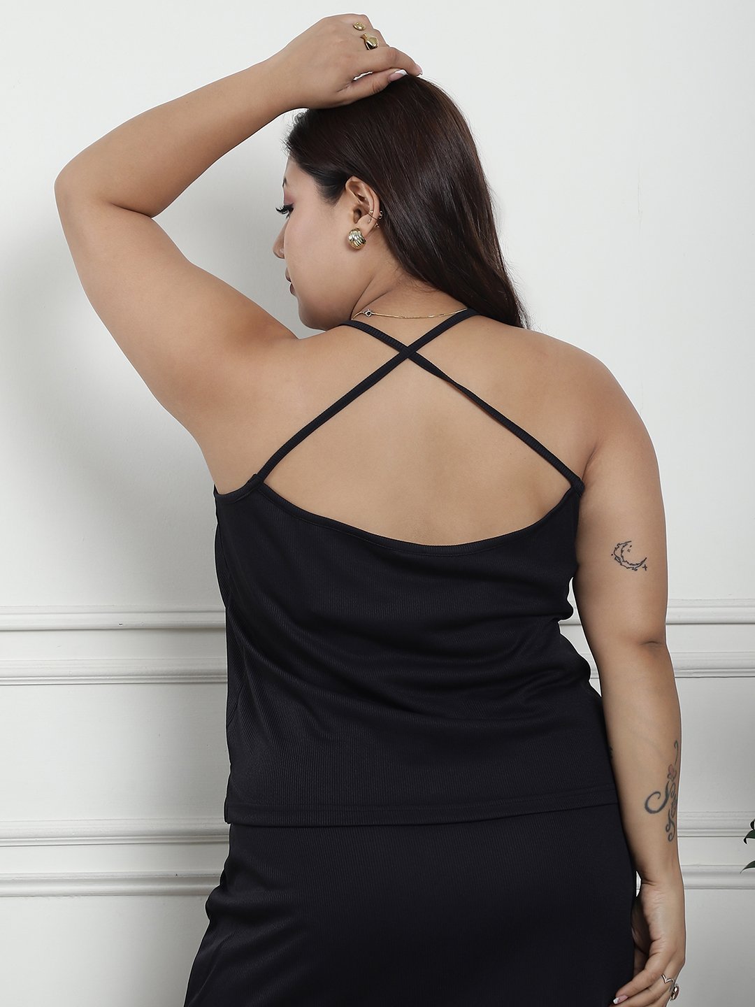 Nighttime Allure Top : Black Color