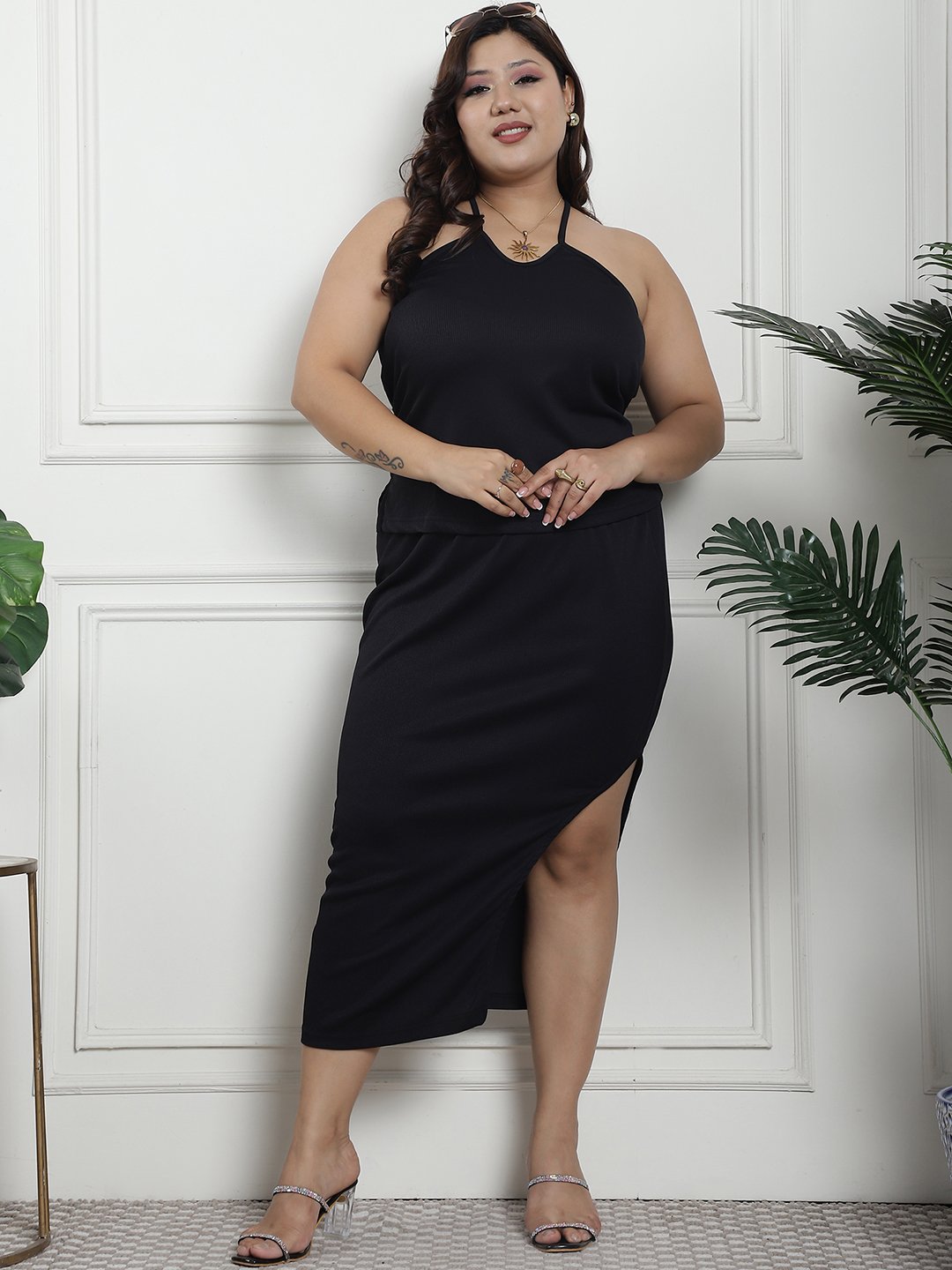 Nighttime Allure Top : Black Color
