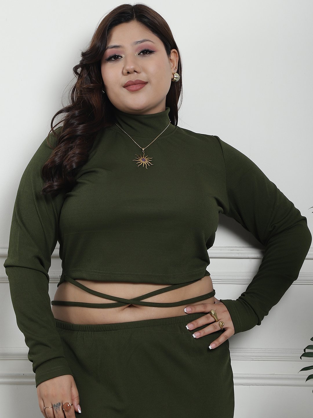 The Modern Muse Top : Olive Color