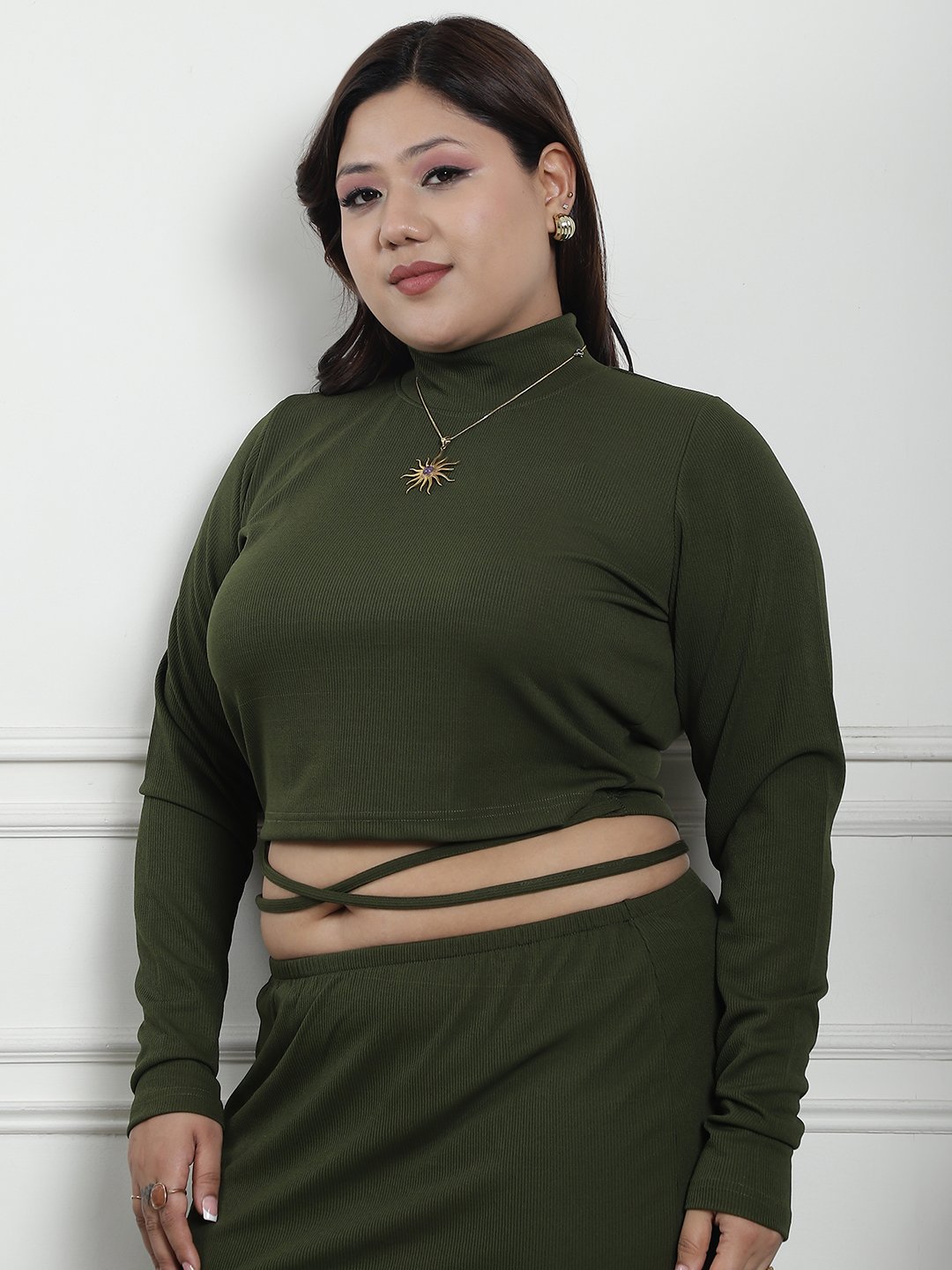 The Modern Muse Top : Olive Color