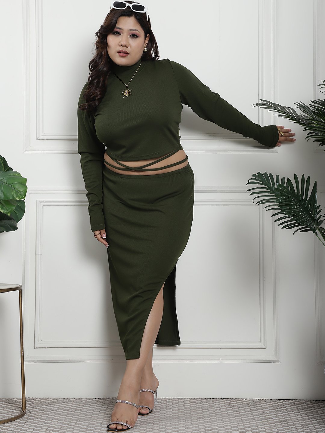 The Modern Muse Top : Olive Color