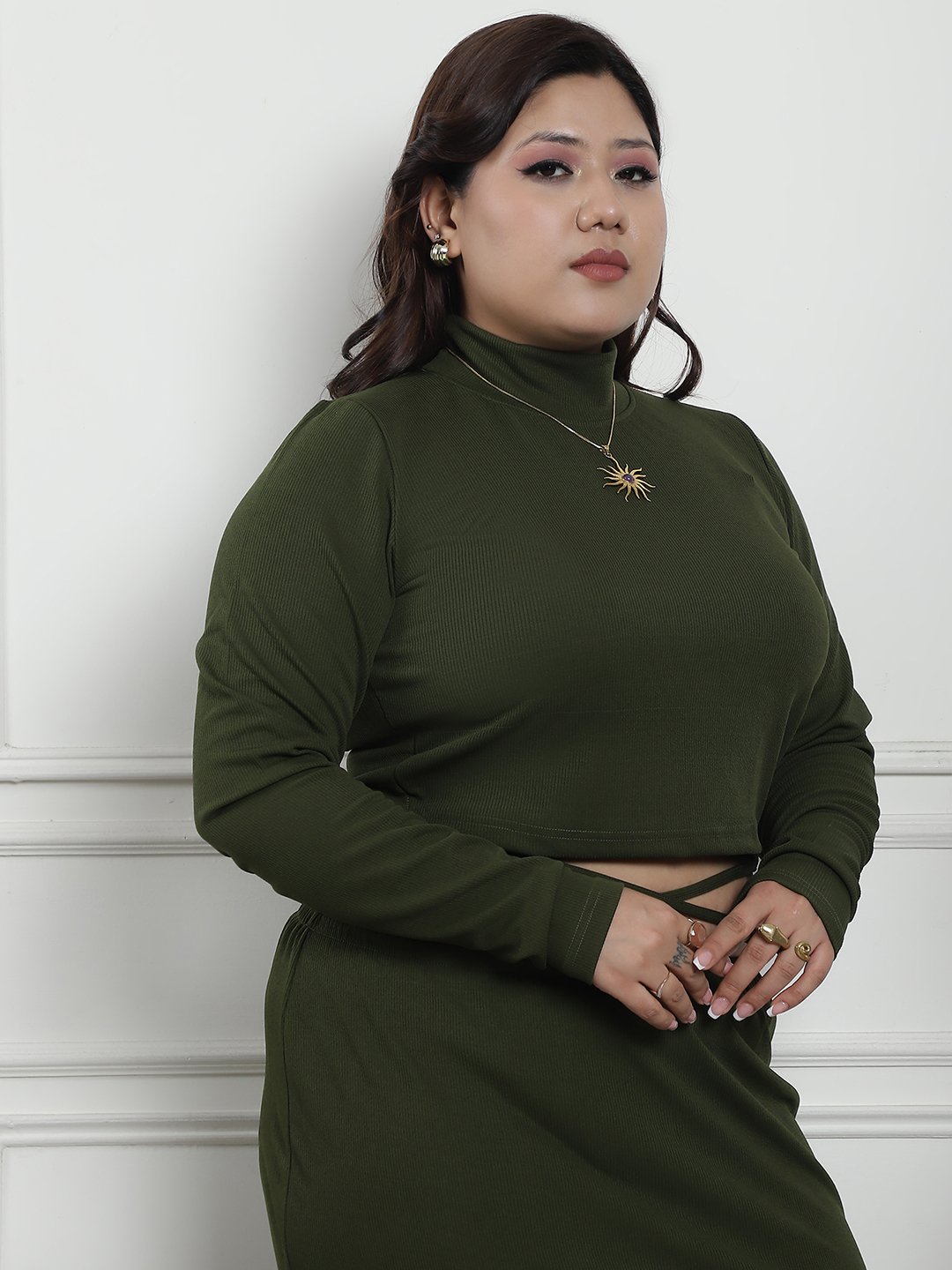 The Modern Muse Top : Olive Color