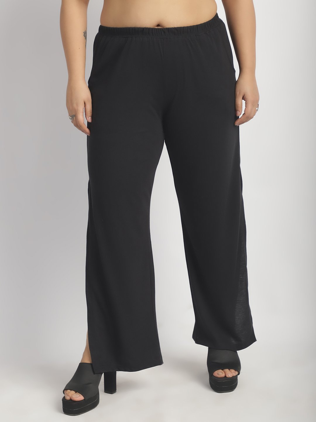 Rock Candy Flare Pants : Black Color