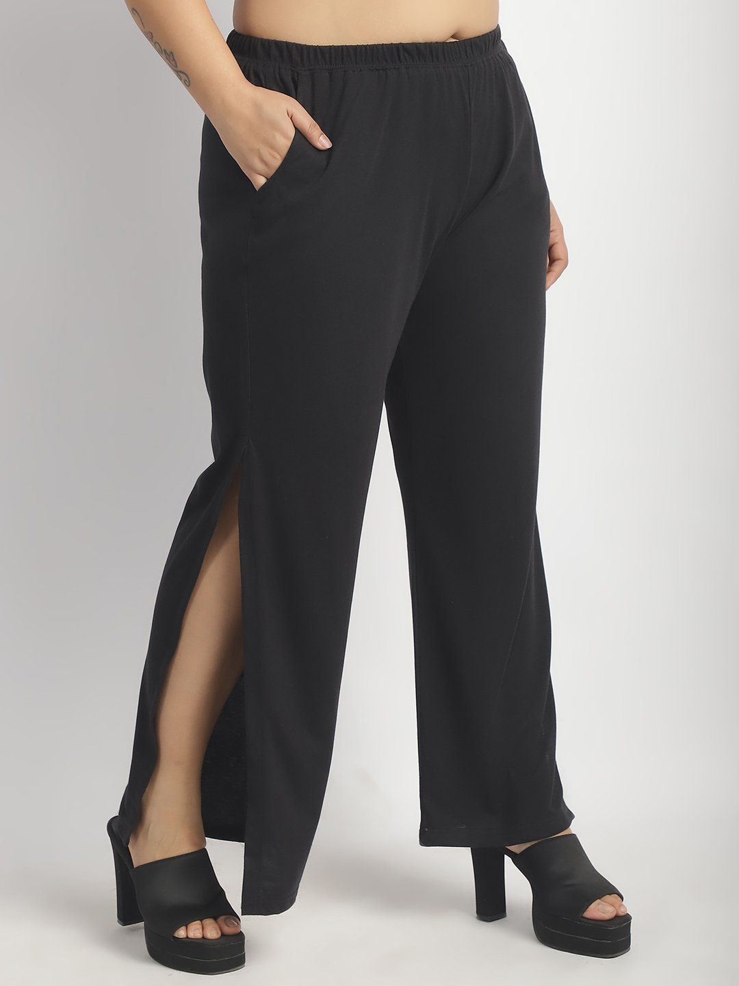 Rock Candy Flare Pants : Black Color