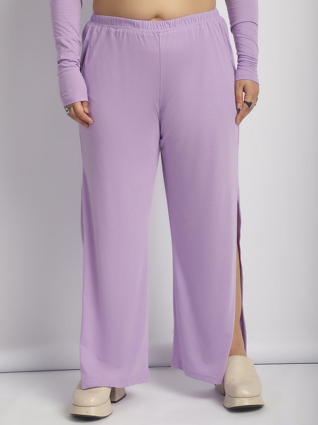 Rock Candy Flare Pants : Lilac Color