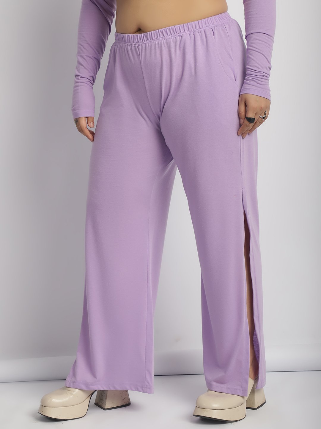 Rock Candy Flare Pants : Lilac Color