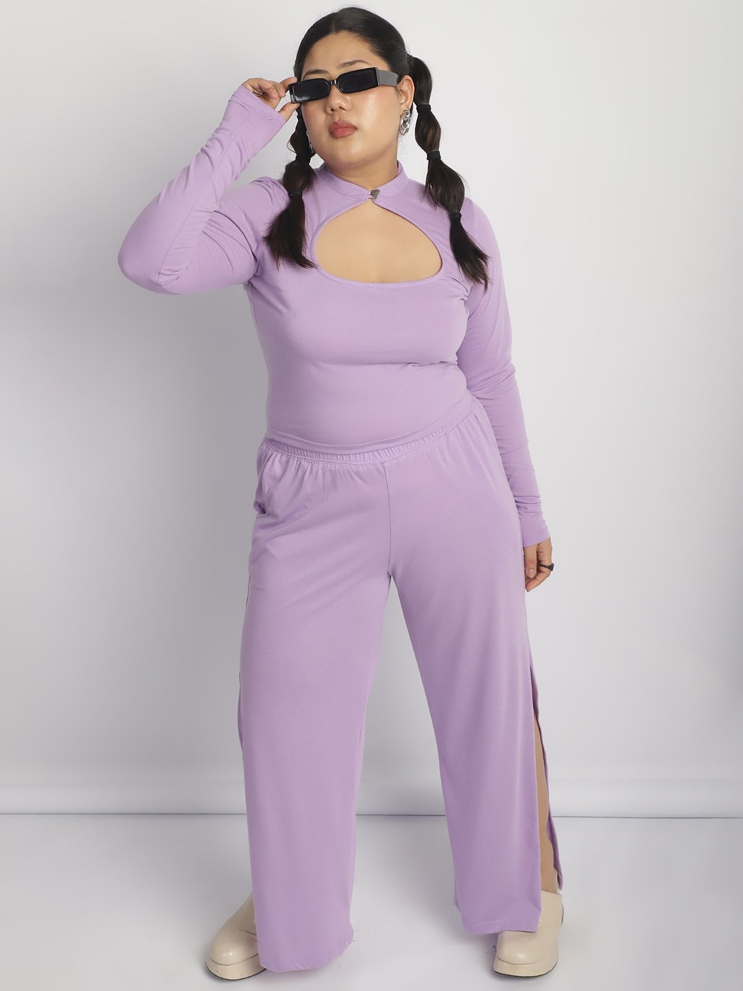 Rock Candy Flare Pants : Lilac Color