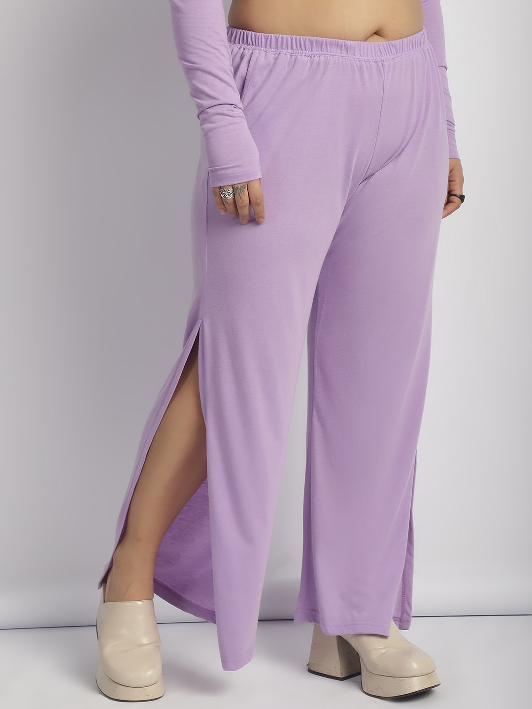 Rock Candy Flare Pants : Lilac Color