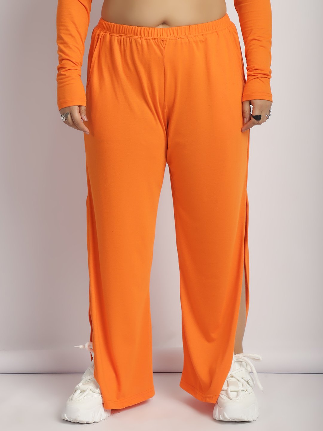 Rock Candy Flare Pants : Orange Color