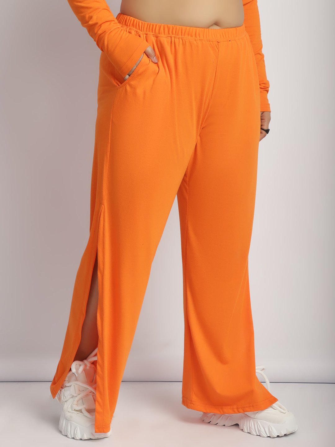 Rock Candy Flare Pants : Orange Color