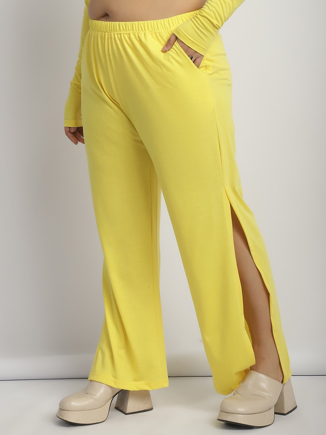 Rock Candy Flare Pants : Yellow Color