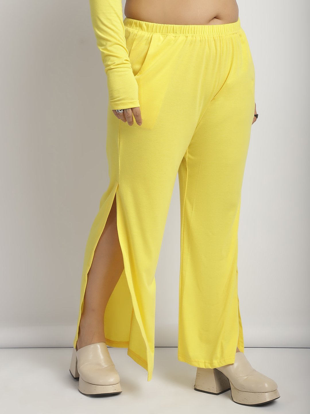 Rock Candy Flare Pants : Yellow Color