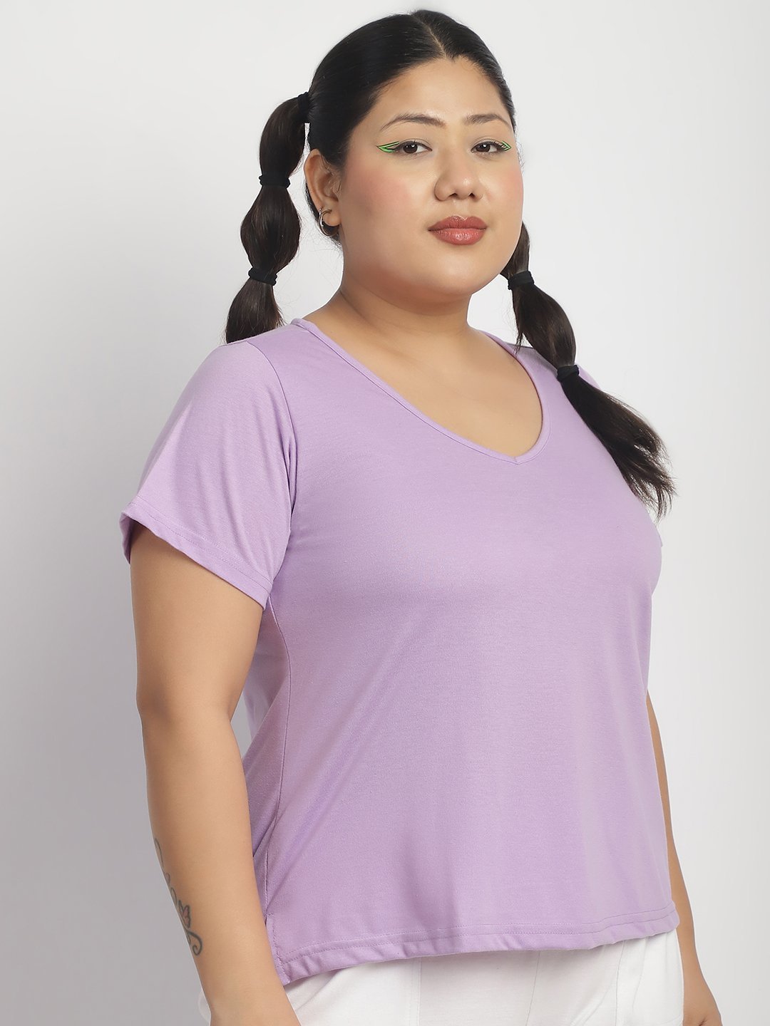 Cherry Cola Chill Tee: Lilac Color