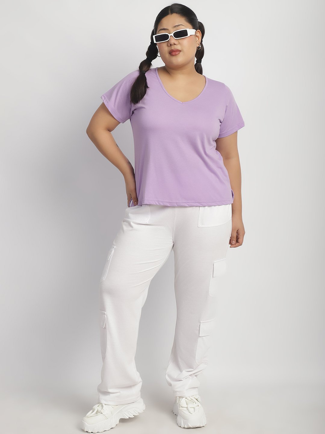 Cherry Cola Chill Tee: Lilac Color